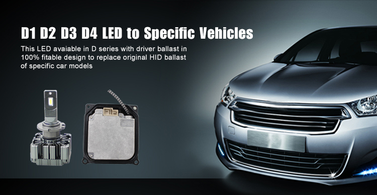 D1 D2 D3 D4 LED to specific vehicles, led driver ballast