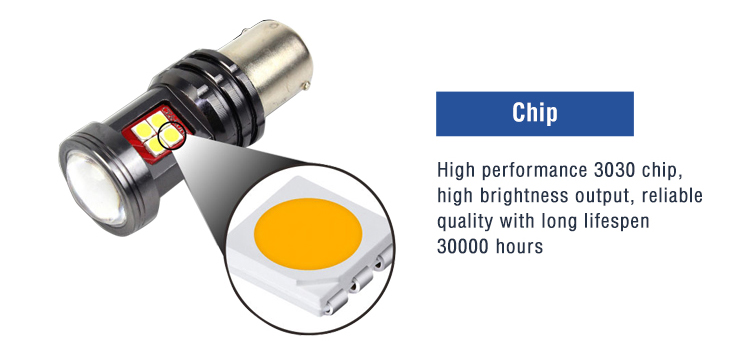 red fog light bulb chip