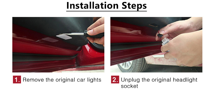 bmw car logo light installation steps1
