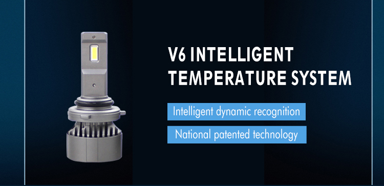 h11 led 10000lm intelligent temperature system