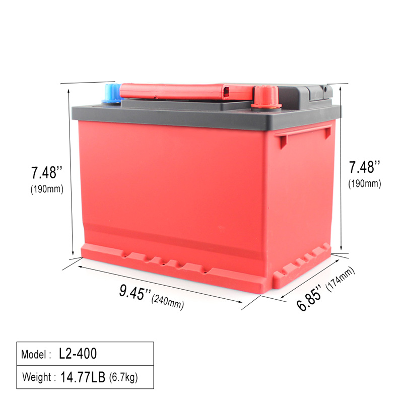 Environmental safety 12.8V 80AH l2-400 lithium iron phosphate battery with BMS 