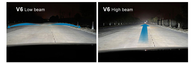 V6 high bright led headlight lighting