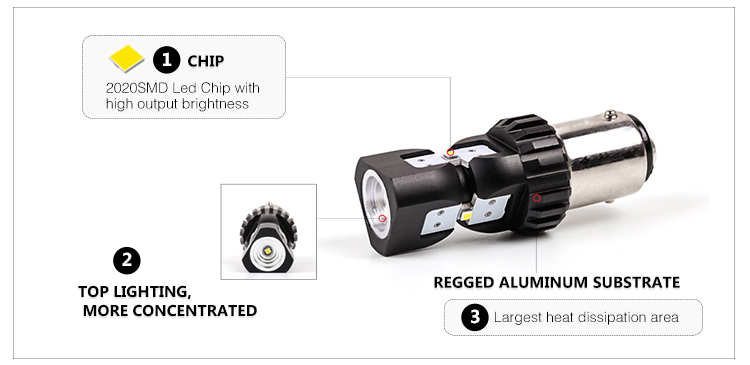 780lm 1156 brake lighting detail