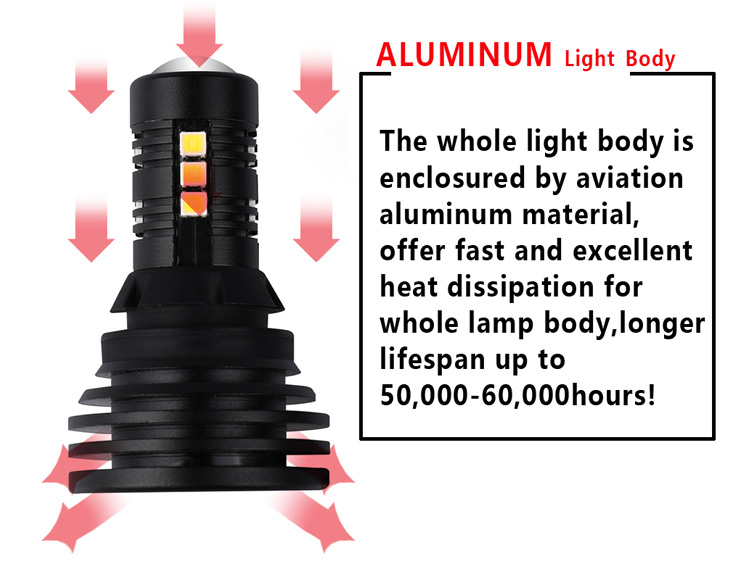 t15 reversing lights aluminum light body