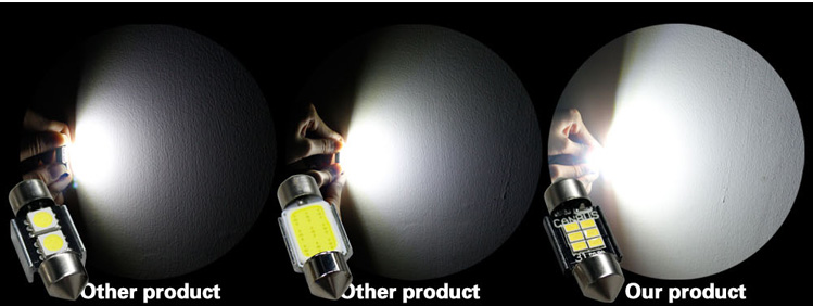 36mm festoon led light test 02