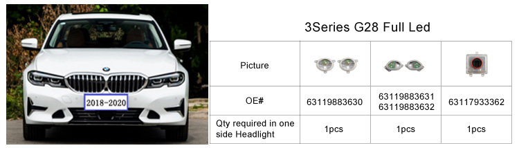 bmw headlight parts 03