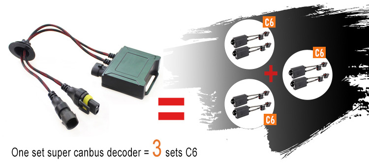 canbus decoder led = 3 sets c6