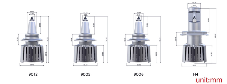 quartz tube led light size 02