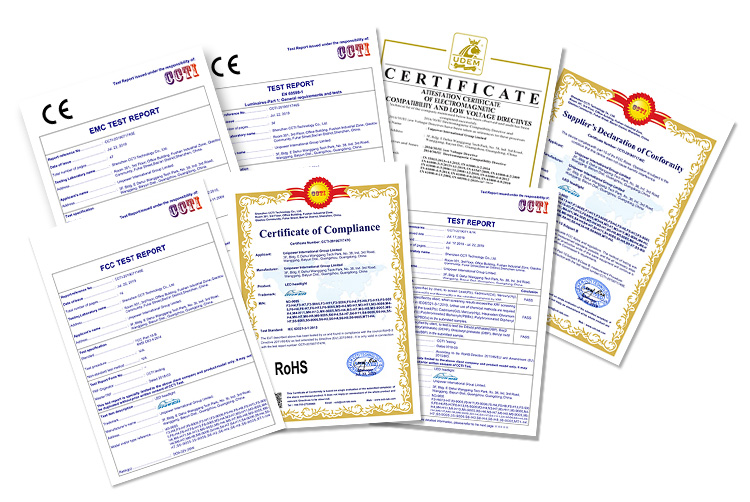 ambient led lighting kit certificate