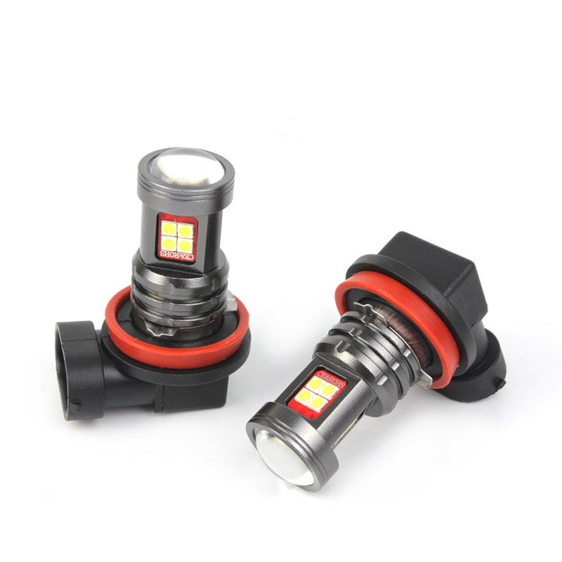 H11 H8 fog lamp led bulb red amber white 12V