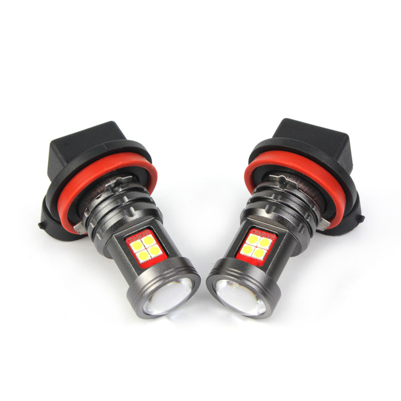 H11 H8 fog lamp led bulb red amber white 12V