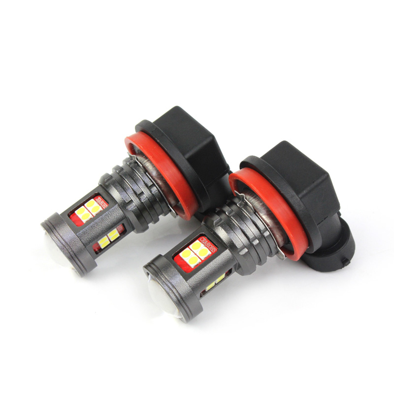 H11 H8 fog lamp led bulb red amber white 12V