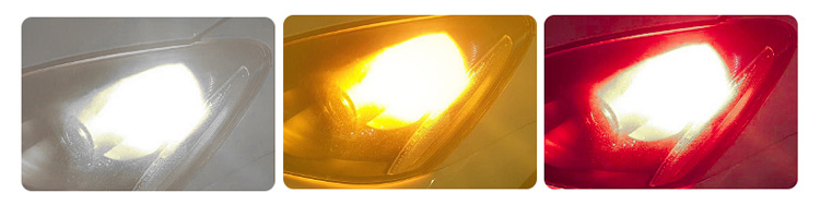 led 921 reverse lights: white, red, yellow