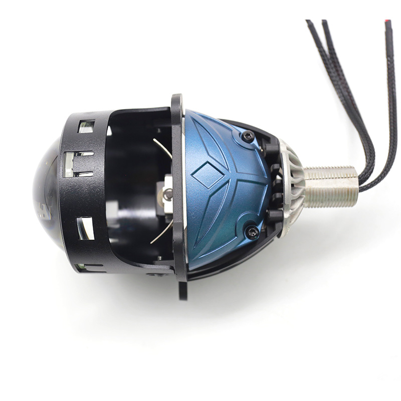 Car double light lens headlight Bi LED Lens H7 H4 Strong focusing