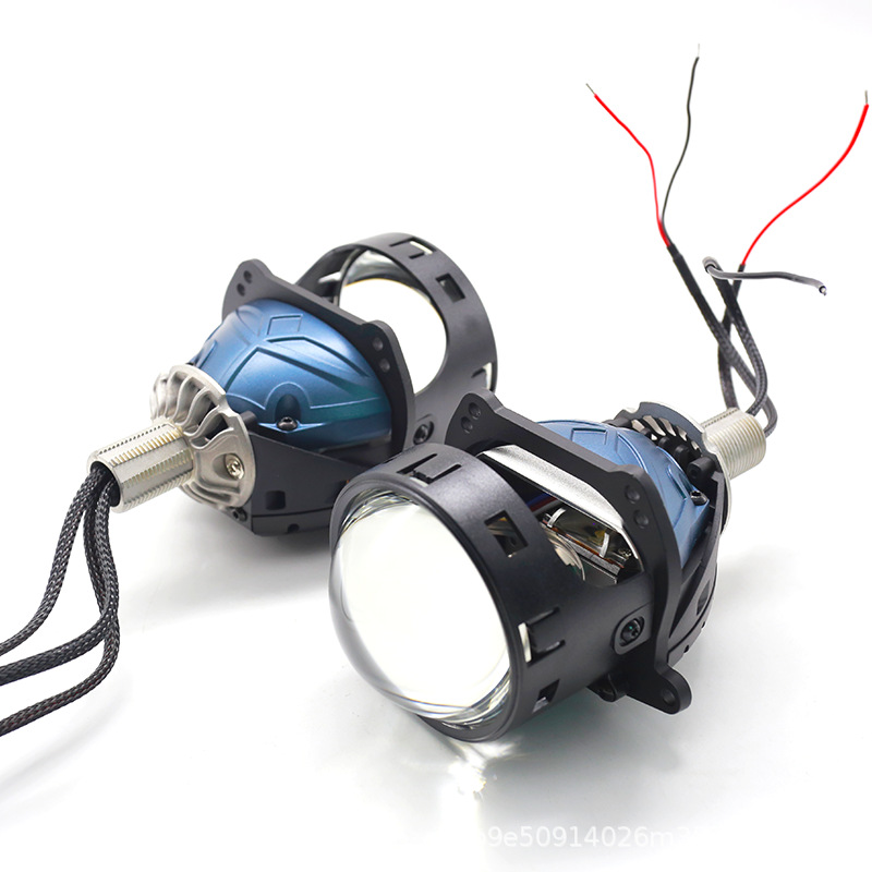Car double light lens headlight Bi LED Lens H7 H4 Strong focusing