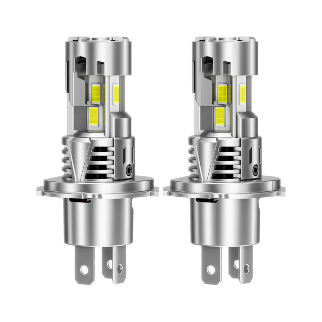 40W High Power LED Headlight Three Sides Light Emitting Zero Dark Spot Dual Fan 